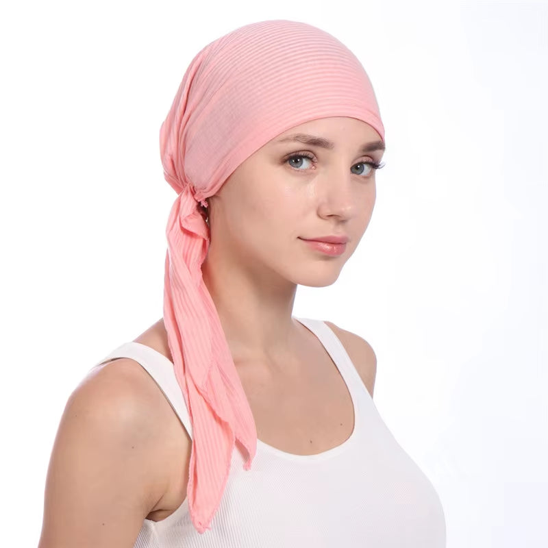 Turbante Bonnet de Color Sólido para Mujer | Gorro Interior para Hiyab, Moda y Comodidad"