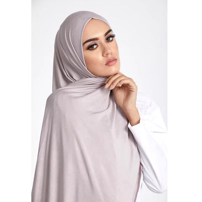 Bufanda Hijab de Algodón Modal para Mujer, Chal Largo y Suave, Turbante Sencillo 170x60cm