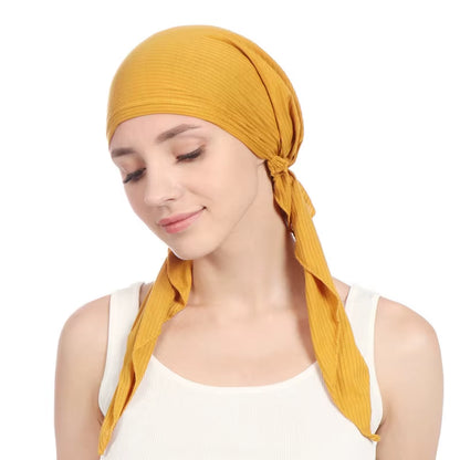 Turbante Bonnet de Color Sólido para Mujer | Gorro Interior para Hiyab, Moda y Comodidad"